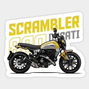 Ducati Scrambler 800 Icon - Yellow Sticker